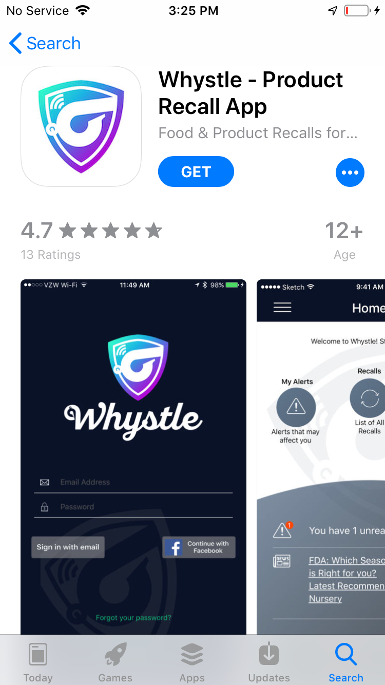 Whystle App Store Profile